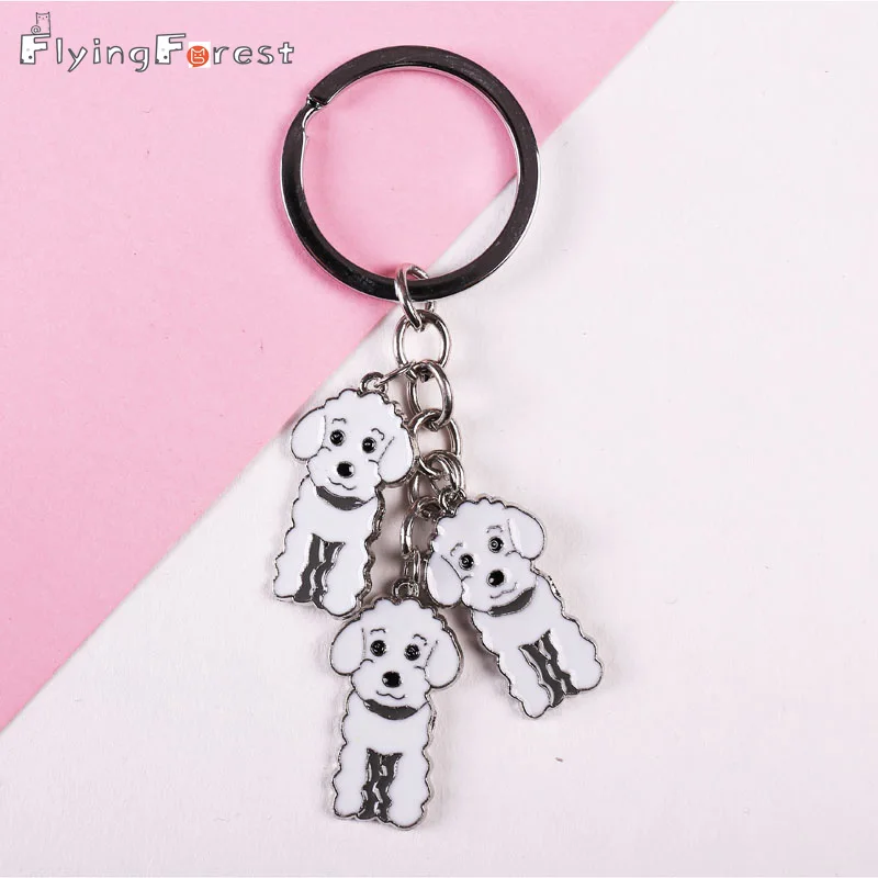 Брелок для ключей в виде пуделя 3 цвета|tag keychain|fashion keychainkeychain fashion |