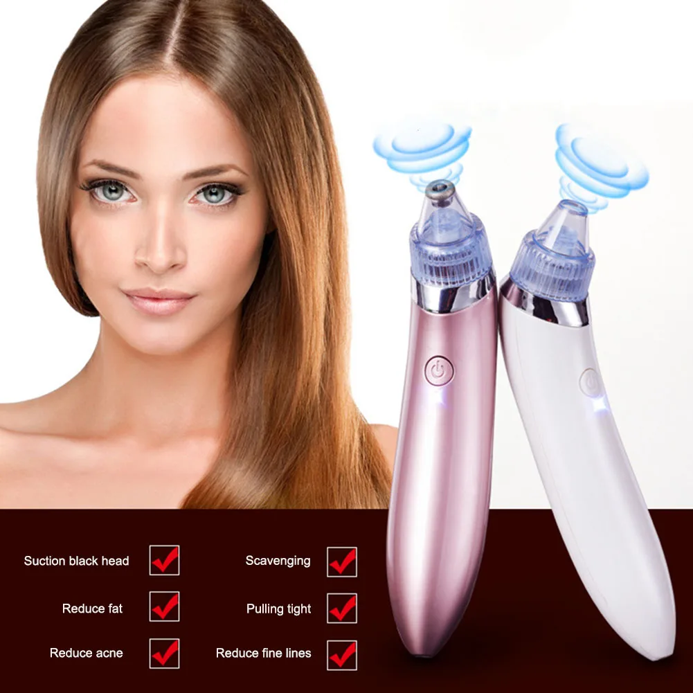 Electric Acne Remover Point Noir Blackhead Vacuum Extractor Tool Black Spots Pore Cleaner Skin Care Massager Face Lift Tool Kit