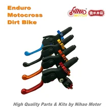 45 деталей для мотокросса Универсальный складной тормозной рычаг маленький ЧПУ Регулируемый 7 передач комплект эндуро Байк запасной крест для Kawasaki для