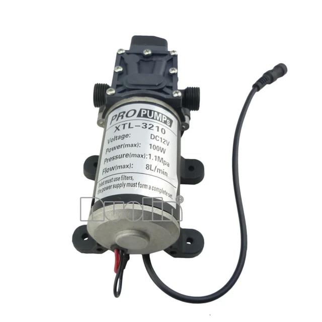 120W Elektrische Hochdruck wasserpumpe 12V 24V 10/min Wasser Film Pumpe -  AliExpress