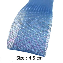 [IuBuFiGo] 1," 4,5 см плоский простой конский волос Крин коса Millinery нейлоновая сетчатая ткань 100 ярдов/лот