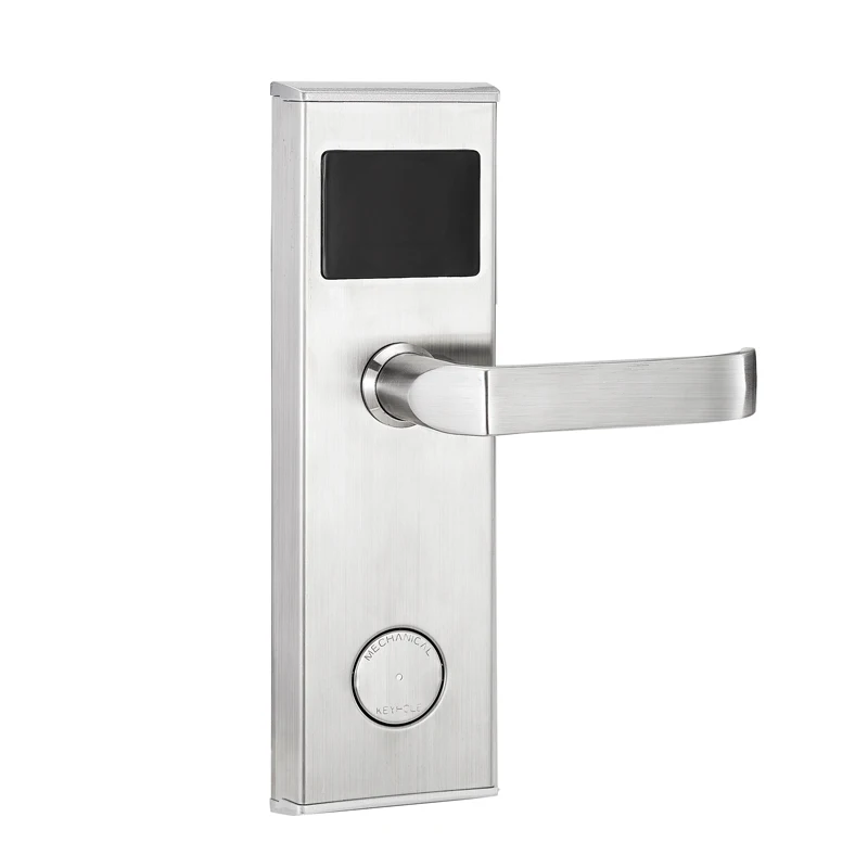 Good quality keyless door lock smart electronic hotel lock zinc alloy handle swipe IC/ID card