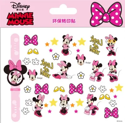 Disney frozen minnie sofia Детские Водонепроницаемые тату часы стикер с днем рождения Дети
