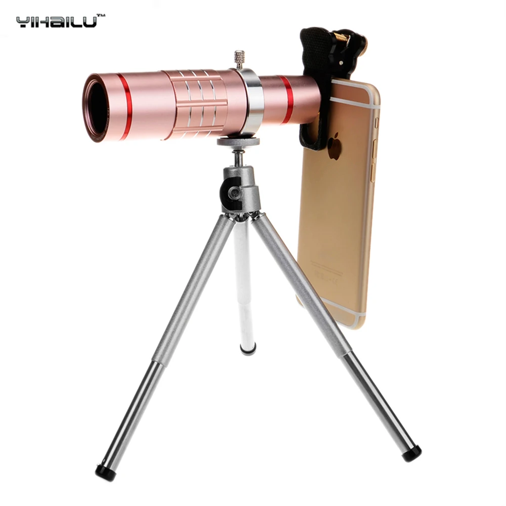 imágenes para Universal 18x zoom óptico teleobjetivo telescopio smartphone móvil metal de la cámara con el trípode para iphone 7 samsung s8 más sony imágenes para Universal 18x zoom óptico teleobjetivo telescopio smartphone móvil metal de la cámara con el trípode para iphone 7 samsung s8 más sony