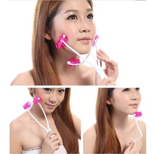 Шейный ролик для лица тонкий массажер для похудения удаляет двойной подбородок Массажная для лица инструмент против морщин уход за здоровьем