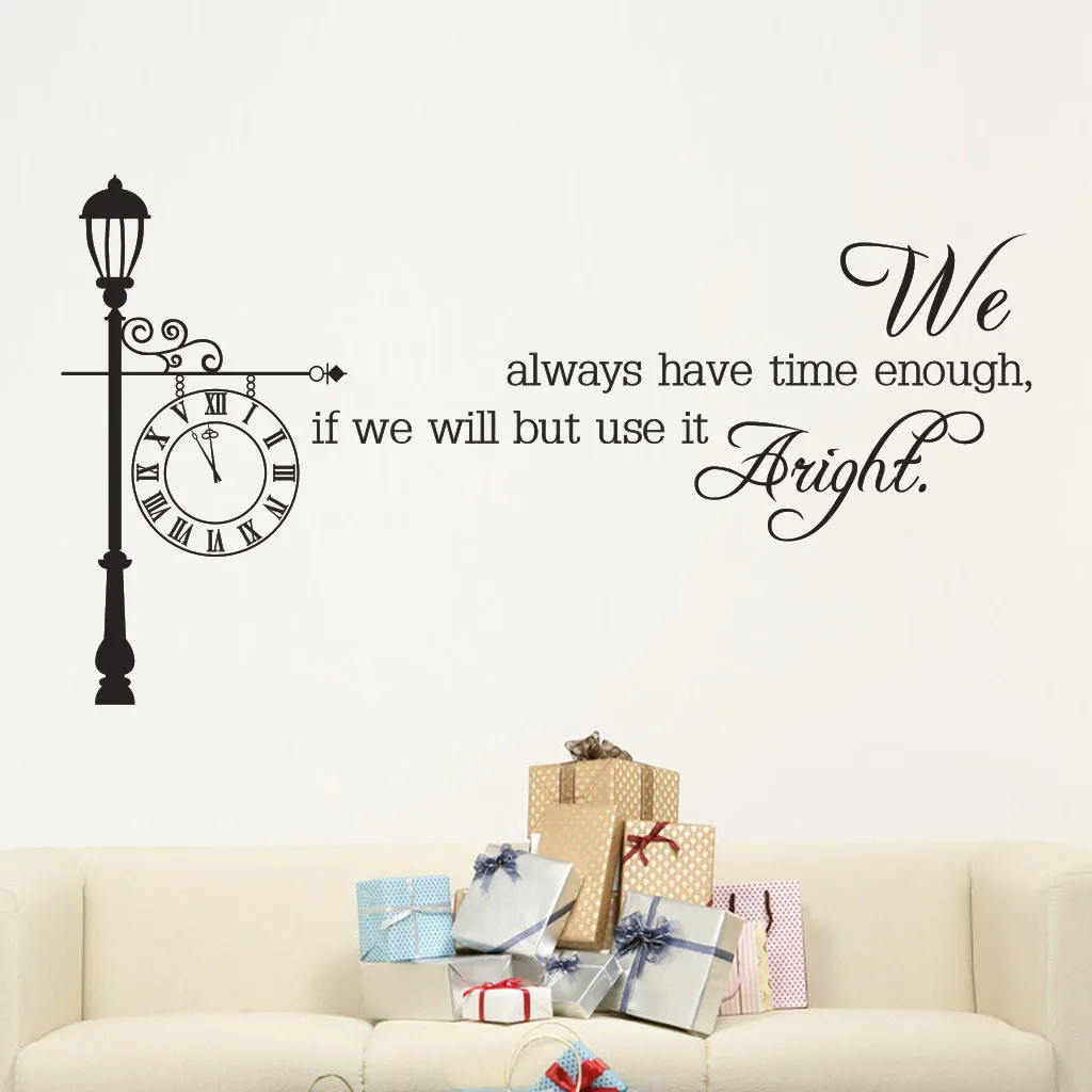 

quotes wall stickers home decor living room door sign birds flower vine wall decals vinyl mural art HX0710