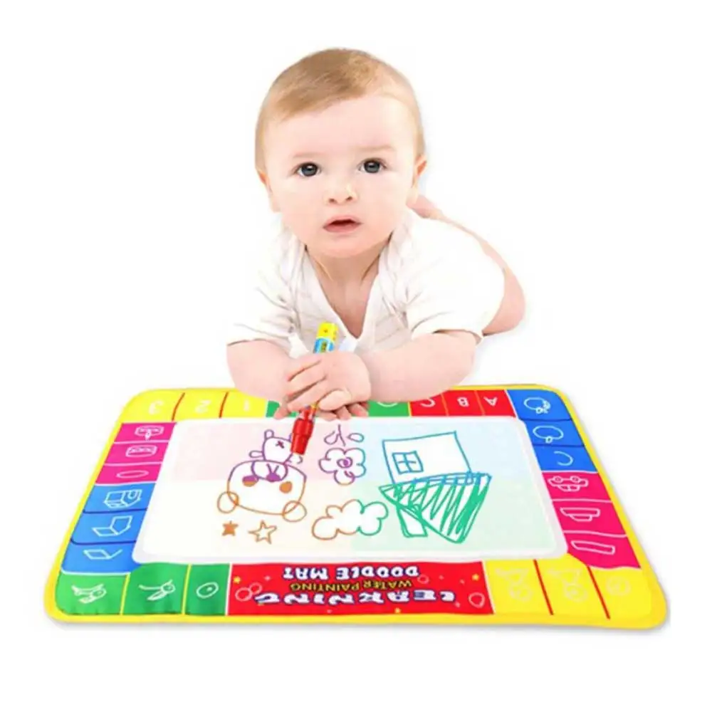 

29X19CM Kids Toy Water Drawing Painting Mat With Magic Pen Doodle Coloring Painting Board Learning Drawing Toy Gifts