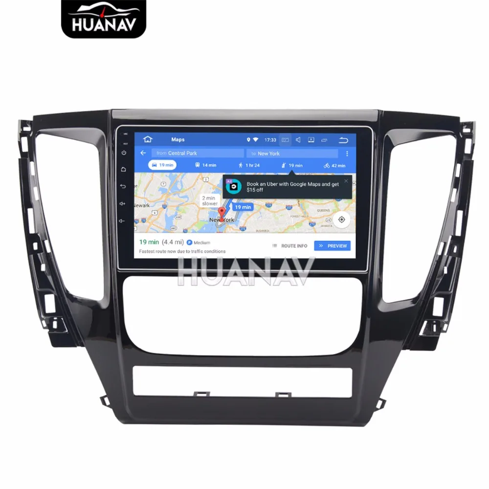Best 9" MIRROK Link touch screen 8 core Android8.0 4GB+32GB Car DVD player GPS navigation for Mitsubishi Pajero sport 2016 2017 3