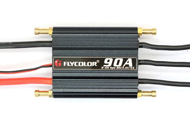 Flycolor 50A 70A 90A 120A 150A бесщеточный ESC контроль скорости Поддержка 2-6S Lipo BEC 5,5 V/5A для RC лодки F21267/71