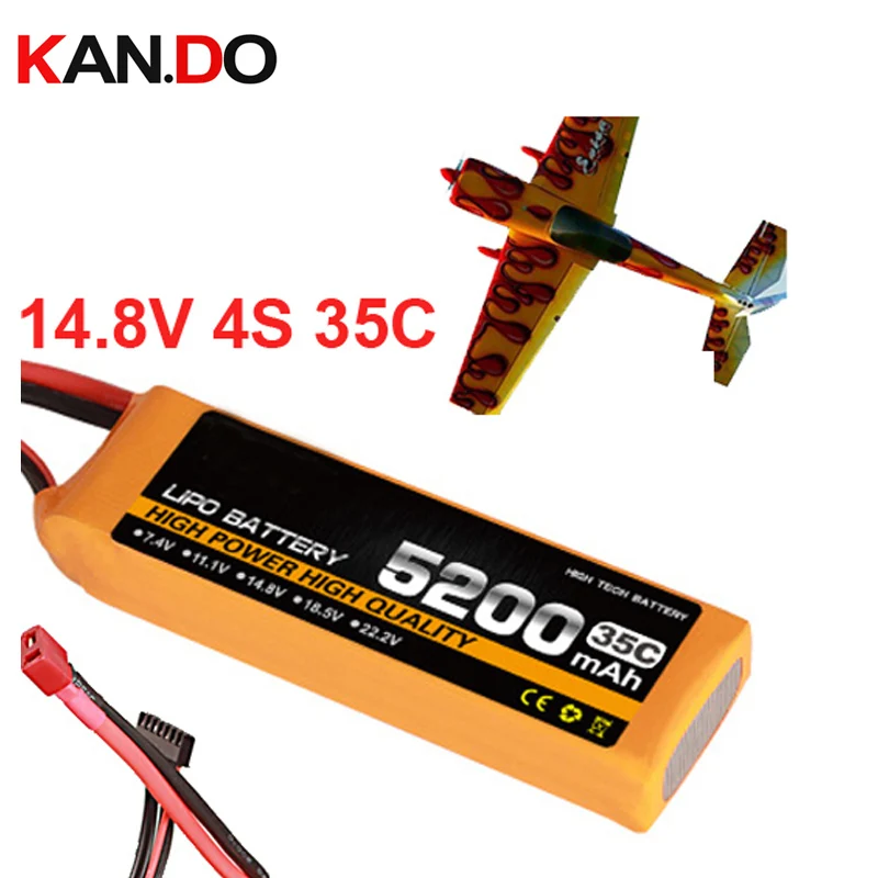 4s 35c 14.8v 5200mah airplane model battery 35C 5200mah aeromodeling
