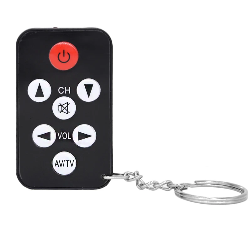 

New Key Chain Ring Keychain with Ease Shape Mini Universal Infrared IR TV Sets 7 Keys The TV Remote Control Controllers