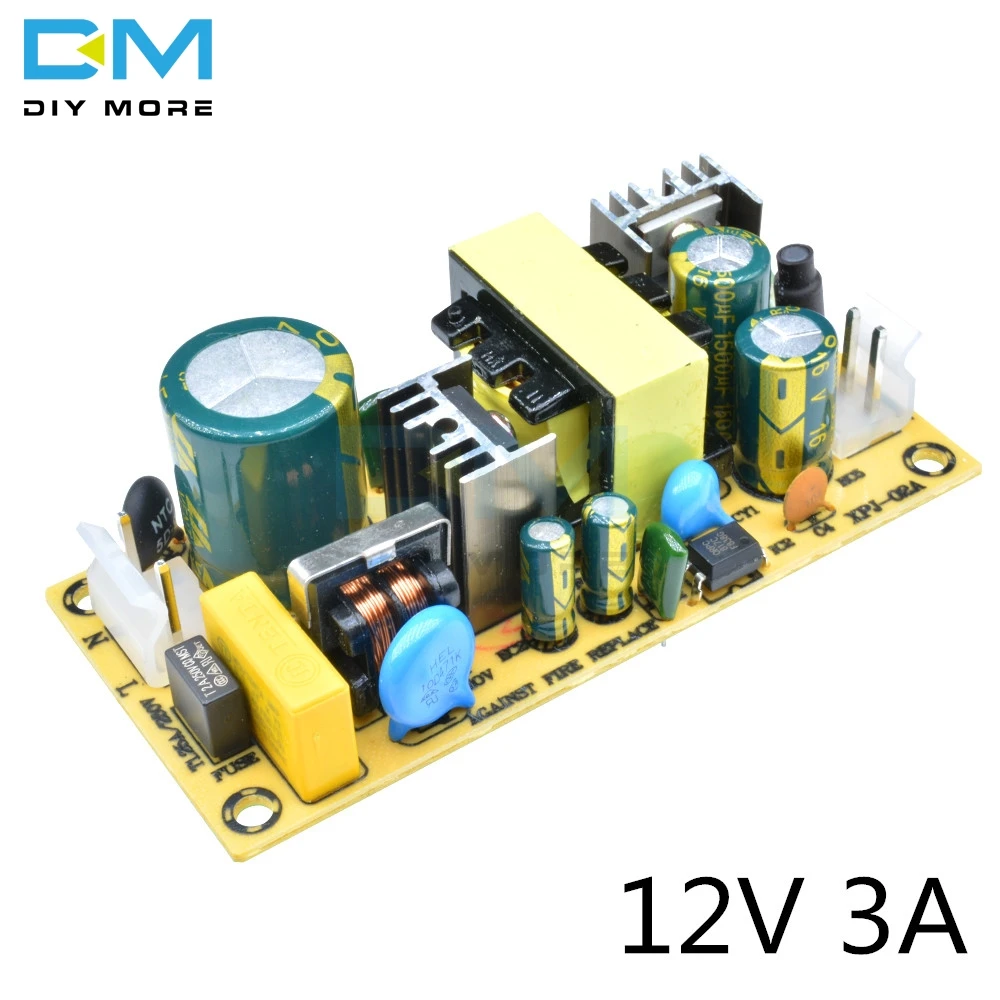 AC-DC 12V3A 24V1. 5A 36 Вт импульсный Питание модуль голой цепи 220V 12В/24В доска для замены ремонта - Цвет: 12V3A