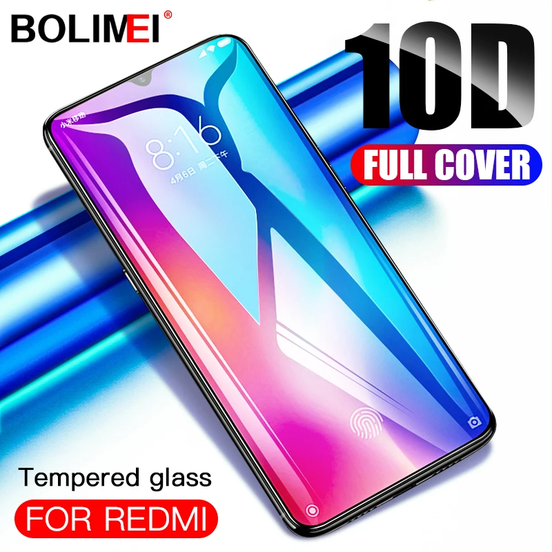 

10D Tempered Glass On The For Xiaomi Redmi 7 Note 7 Pro Full Cover Screen Protector Film For Redmi 7 6 Pro 6A Protection Glass