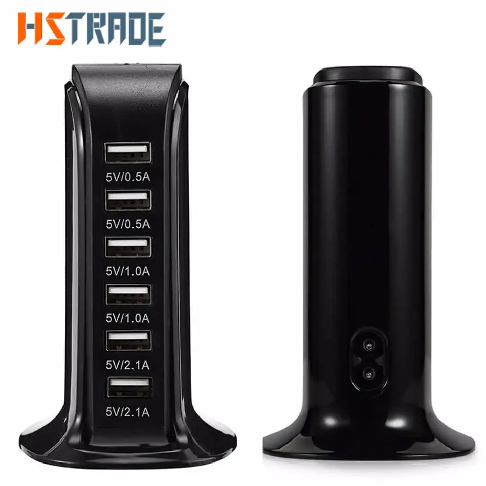 

HSTRADE 5 USB Portable Charger Multi Intelligent Charging Socket Travel Charger for Mobile Phone Computer Standard USB Charger