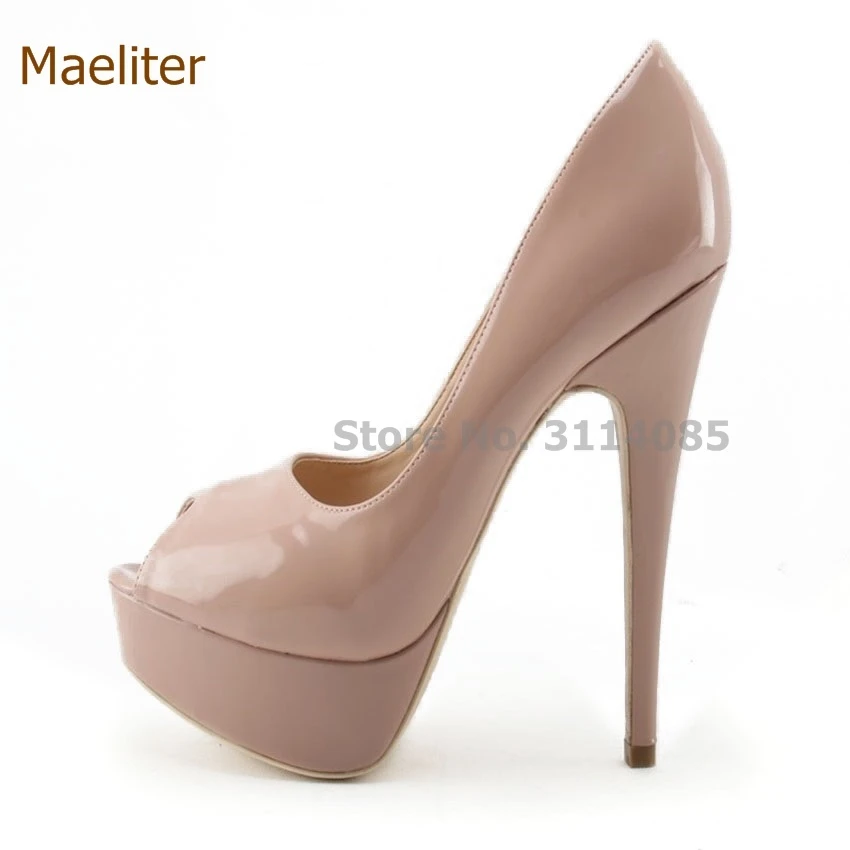 nude closed toe pumps