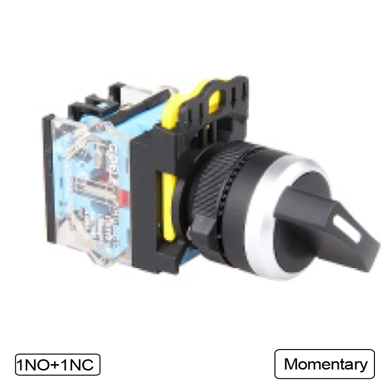

5 PCS Push button switch Selector switch Short handle 2-Position Latching OR Momentary Waterproof IP65 LA115-B5-11X
