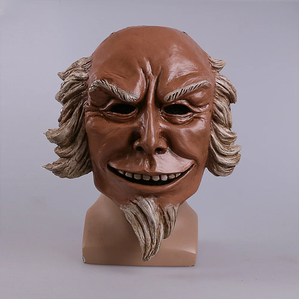 Cos The Purge 3 Mask Cosplay Caleb Warren Old Man Mask Hard Resin Election Year Mask  Helmet New Halloween Party (8)