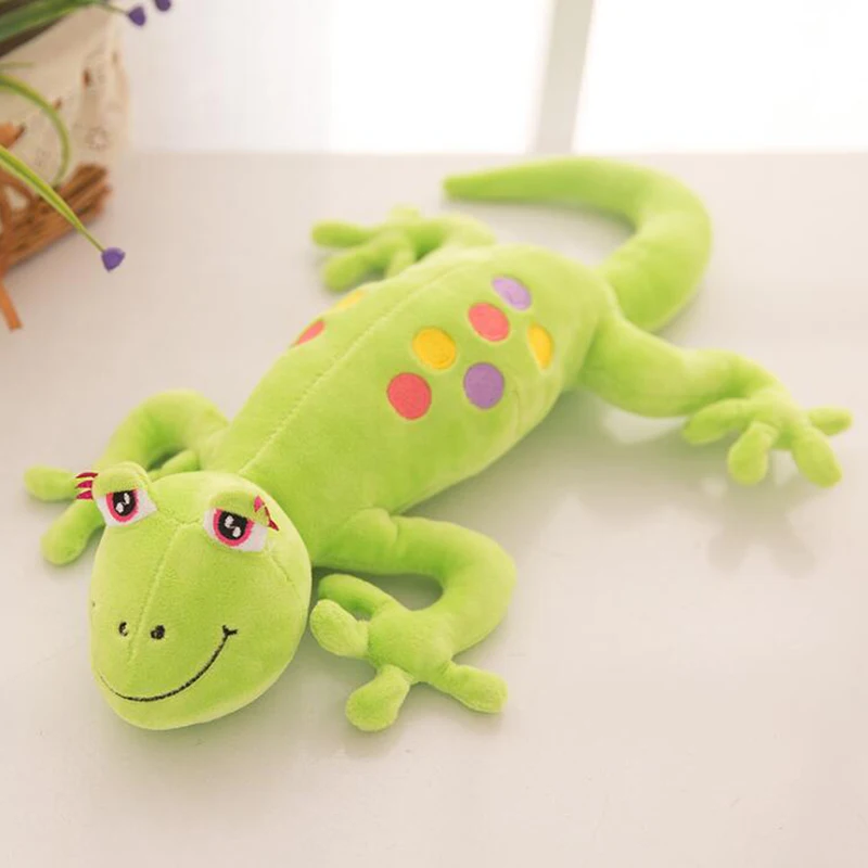 80cm New Creative Cute Gecko Simulation Doll plush Toys Small Gecko Pillow Stuffed animals