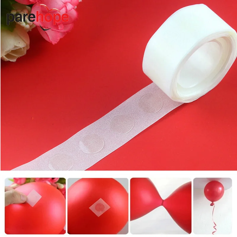 100 Points Balloon Attachment Dot Glue Attach Balloons To Ceiling Or Wall Balloons Stickers Accessories Party Removable Supplies2