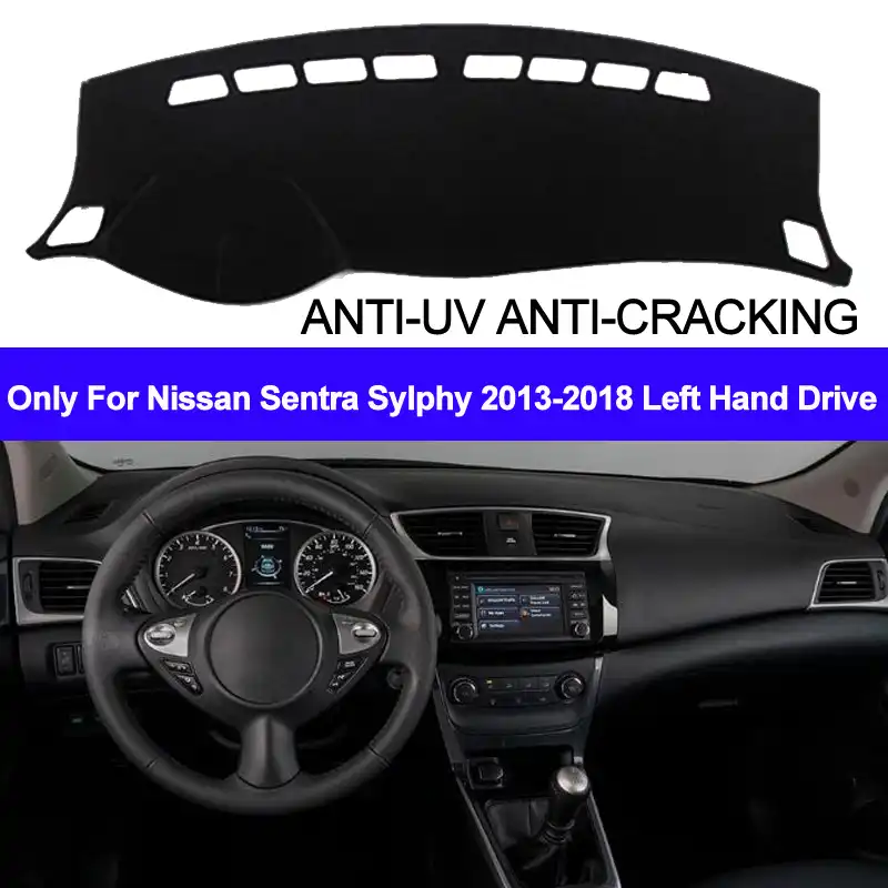 TAIJS крышка приборной панели автомобиля для Nissan Sentra Sylphy 2013-2015 2016 2017 2018 приборная панель dashmat Ковер Анти-УФ нескользящий - изображение