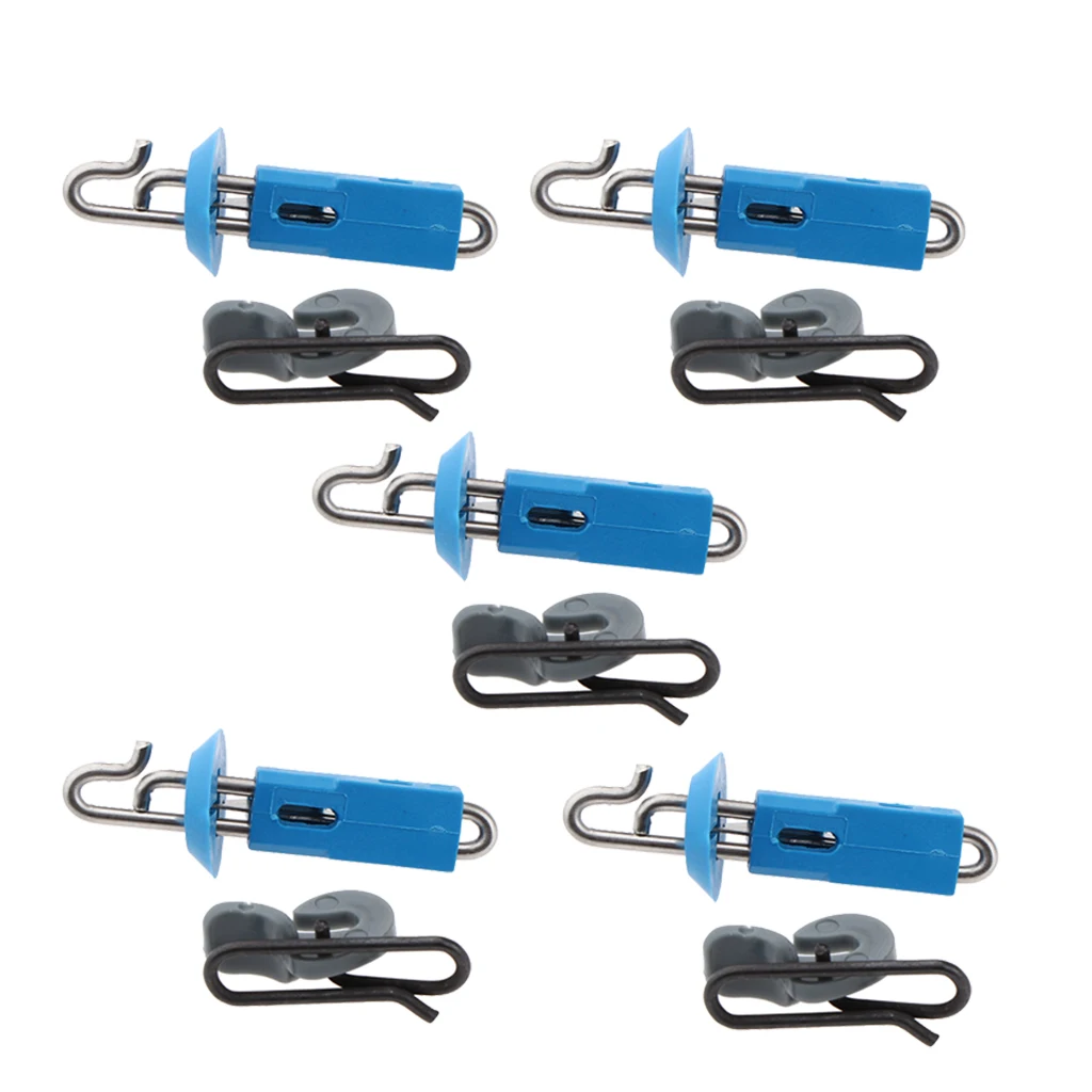10pcs Splash Down Solo Fishing Bait Clip Locking Lock Jigging Lure Hook