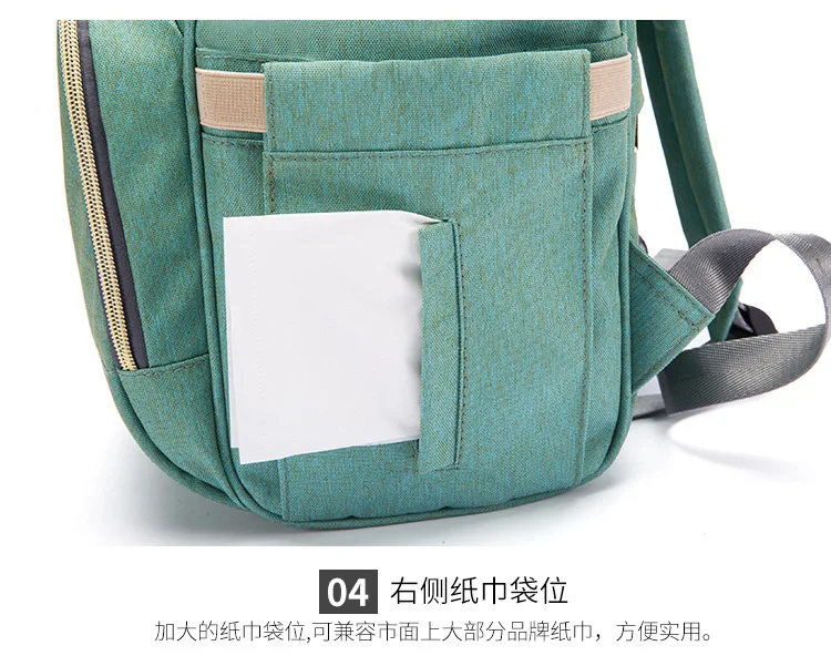 Сумка для детских подгузников с интерфейсом USB, большая емкость для мам, водонепроницаемый Набор сумок для подгузников, рюкзак для путешествий, сумка для кормления