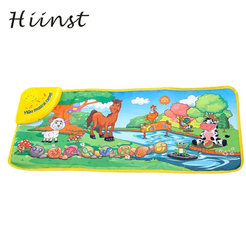 

Baby Toy Hot Kids Baby Zoo Animal Musical Touch Play Singing Carpet Mat Toy New Education Developmental 18mar19