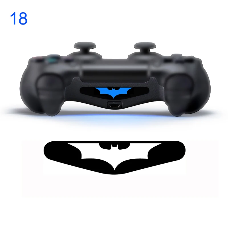 Для Playstation 4 PS4 контроллер светодиодный стикер наклейка для PS4 Бэтмен светодиодная наклейка светильник Панель Замена случайный дизайн