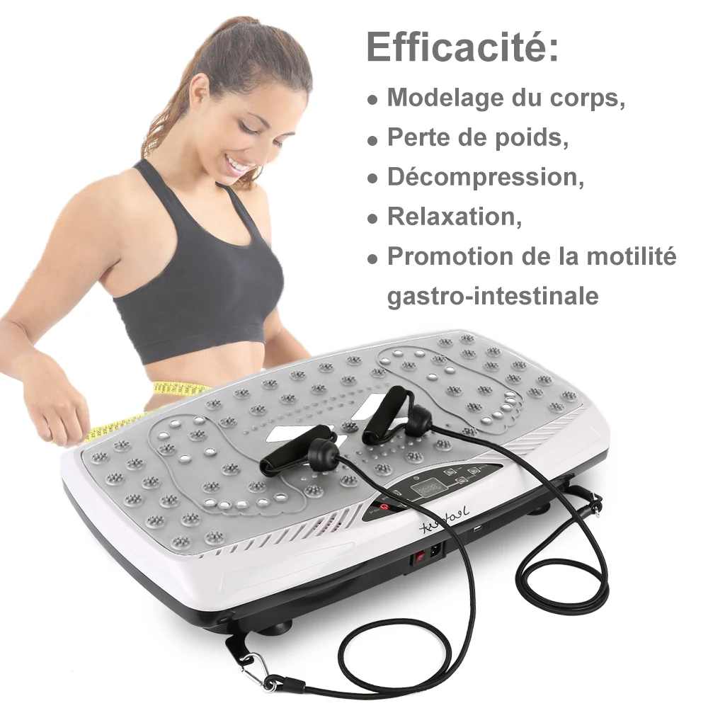 

New Fitness Equipment Slim Vibration Platform Workout Machine Exercise Equipment Body Building Tool Kit HWC