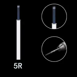 500 шт. 5R иглы для ручной ручка полу Перманентный макияж ручной туман Ручка иглы microblading бровей pen иглы 5 круглый