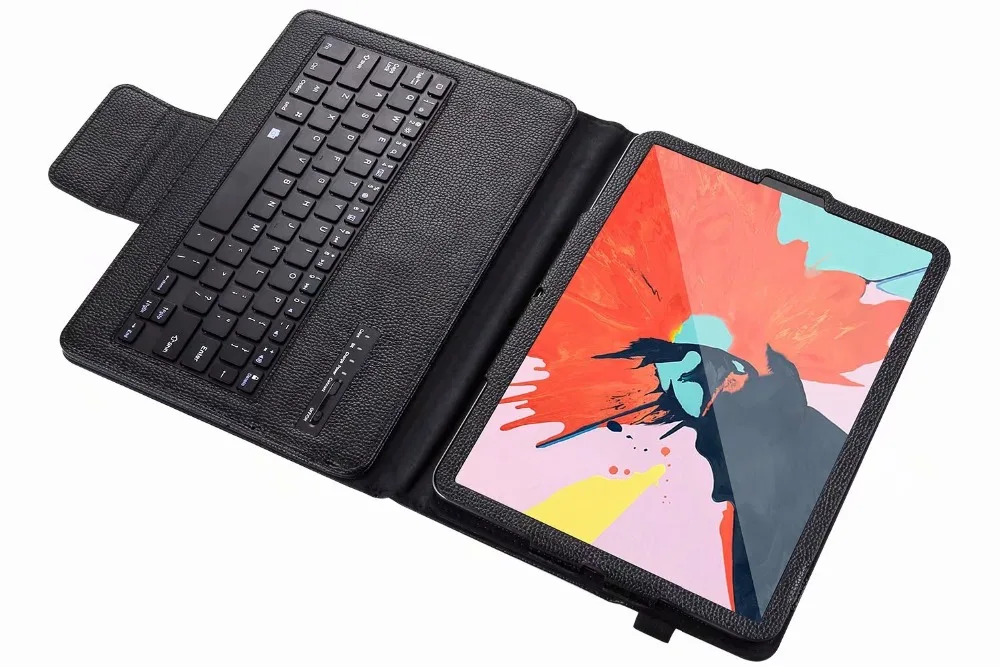 Съемная Беспроводная Bluetooth клавиатура чехол для нового IPad Pro 11 дюймов планшет стиль Litchi PU кожаный флип стенд Funda + ручка + Flim