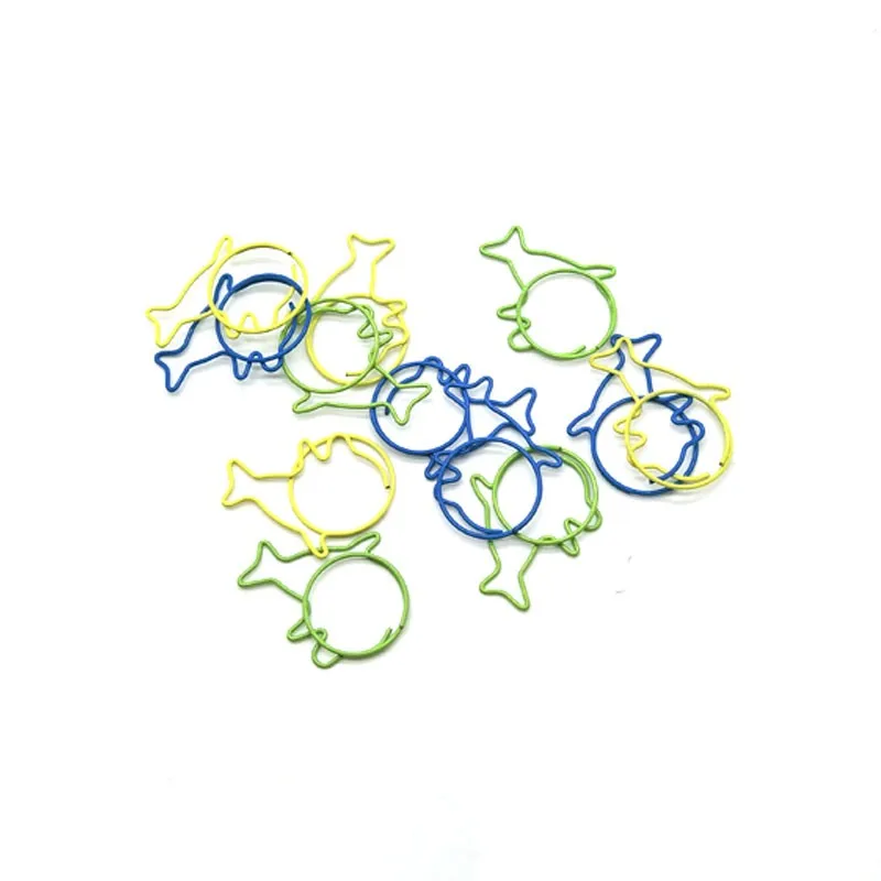 Милые животные дельфин форма скрепки металлические зажимы Закладки скрепка офис клип P266