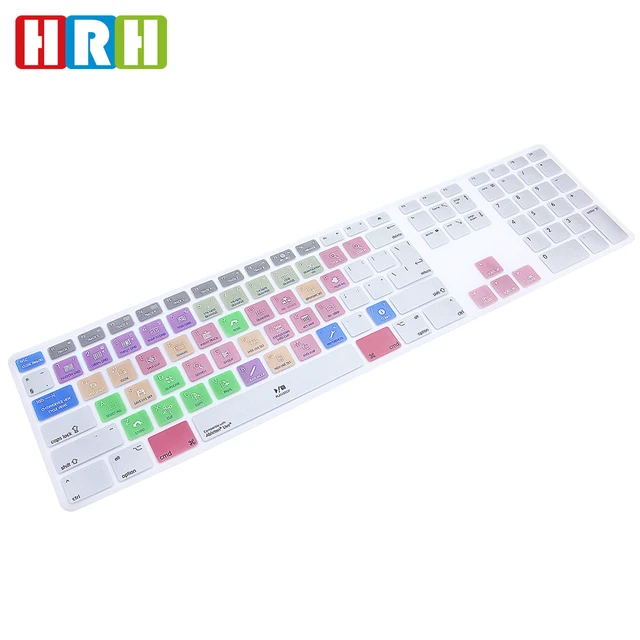 HRH Ableton Live Hotkeys Functional Keyboard Cover Skin For Apple Keyboard with Numeric Keypad Wired USB for iMac G6 Desktop PC HRH Ableton Live Hotkeys Functional Keyboard Cover Skin For Apple Keyboard with Numeric Keypad Wired USB for iMac G6 Desktop PC