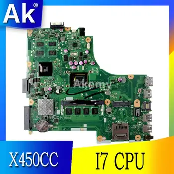 

AK X450CC Laptop motherboard For Asus X450CC X450C X450 Test original mainboard I7 CPU