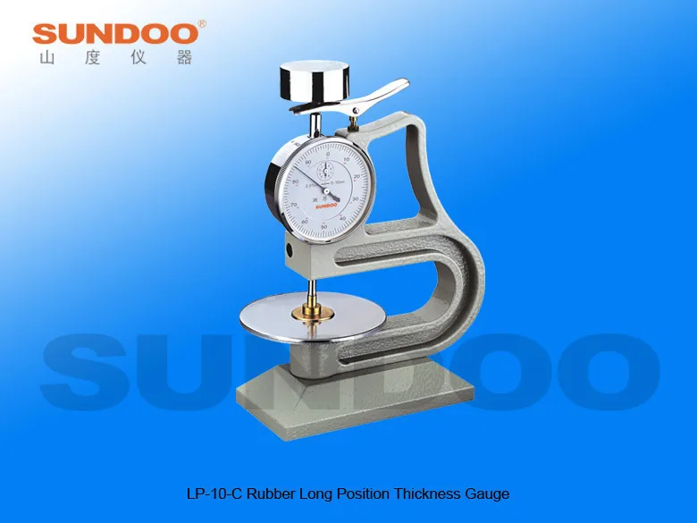 Вулканизированные резиновые и пластиковые длинные положения резиновые толщиномер Sundoo LP-10-C