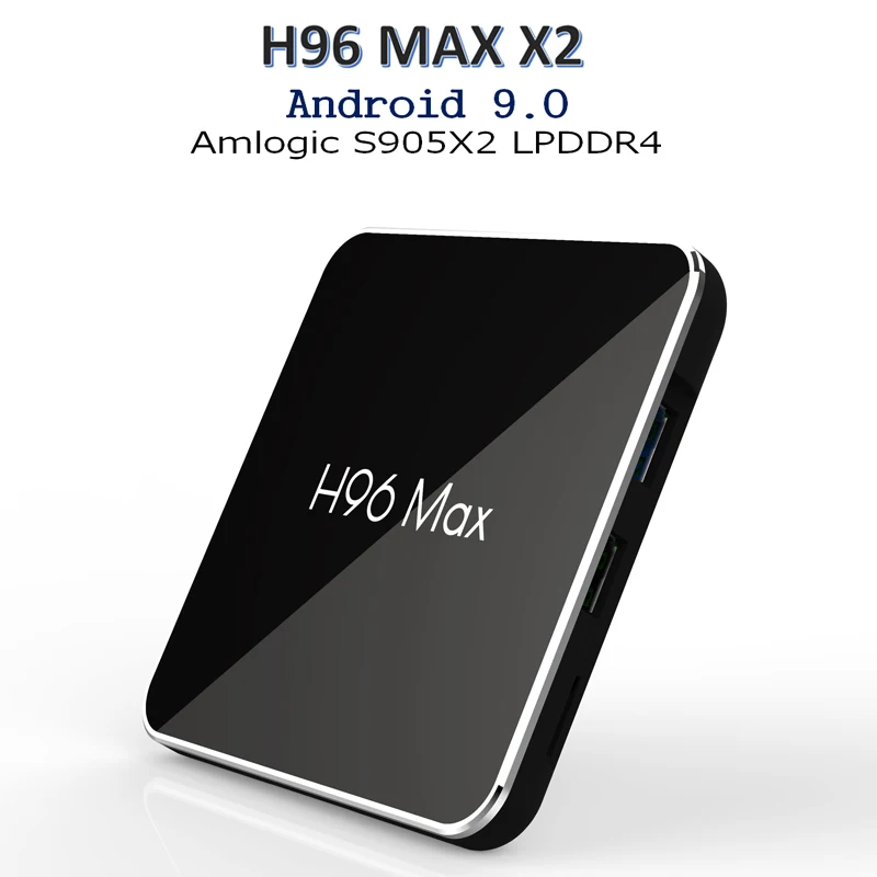 

H96 max X2 Android 8.1 tv box 2GB/4GB ram 16GB/32GB/64GB rom H.265 4K 1080p USB3.0 Dual Wifi H96 MAX Amlogic S905X2 LPDDR4 box