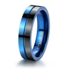 Tigrade Black Blue Titanium Ring 5mm 7mm Men Women Engagement Anel Masculino Rings For Male Wedding bague Anillos Hombre 3