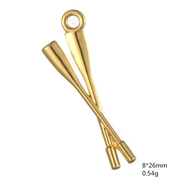 

Antique Silver Gold Paddle Pendant Ancient Charms For Handmade Jewelry Bracelets Necklace Making DIY Accessories