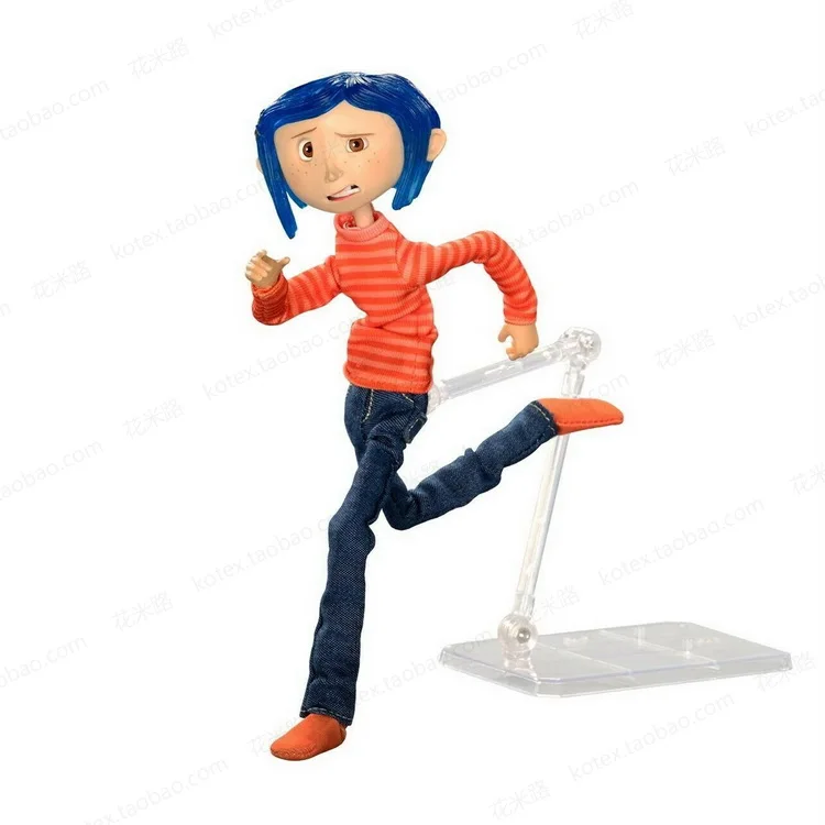 Детские игрушки NECA куклы коралин и секретная дверь экшн фигурка 7 дюймовый свитер