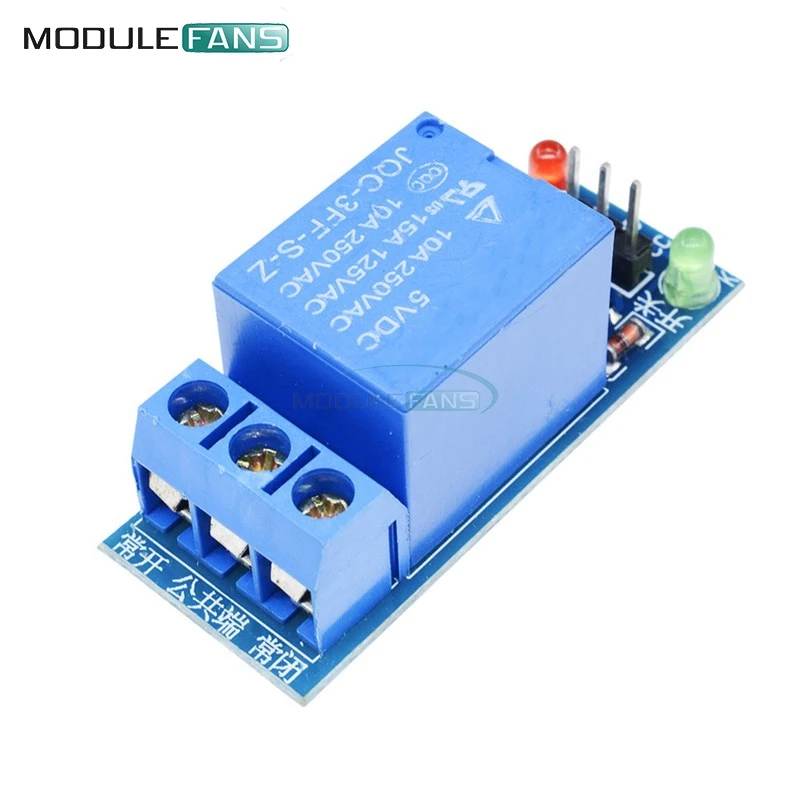 

5PCS 5V One 1 Channel 1CH Low Level Trigger Relay Module interface Shield Board For Arduino PIC AVR DSP ARM MCU DC AC 220V