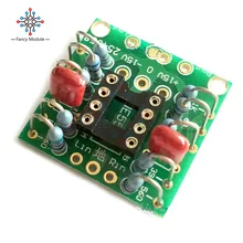 Двойной OP Amp плата предусилителя DC усиления PCB для NE5532 OPA2134 OPA2604 AD826