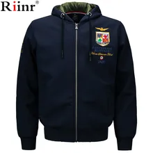 Riinr мужская хлопковая толстовка куртка мужская с капюшоном для спорта и отдыха Высокое качество Повседневная куртка с капюшоном воротник толстовки