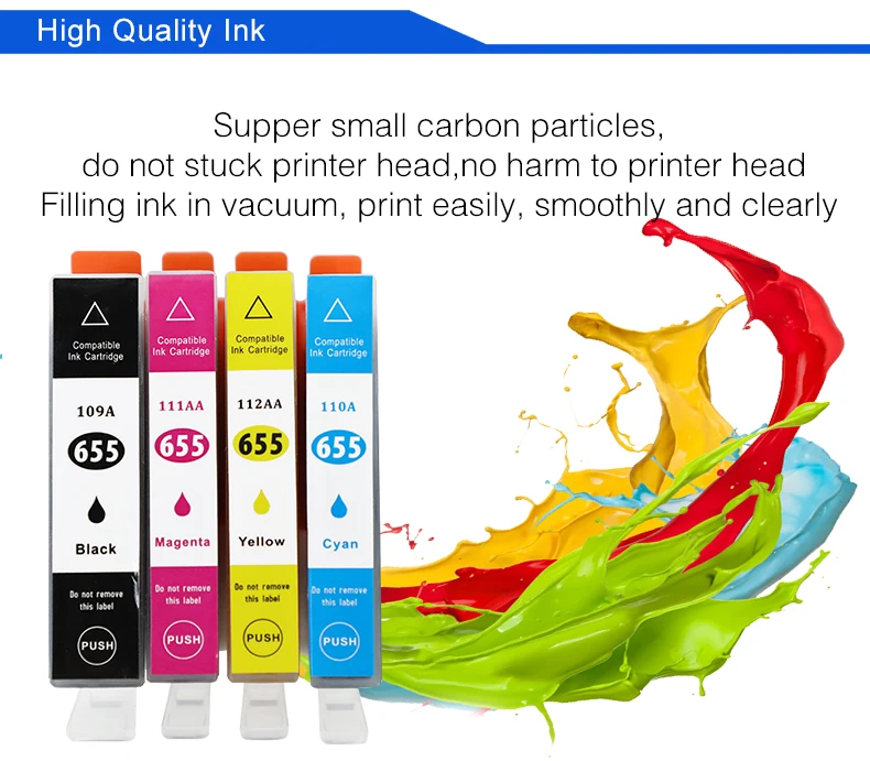 ink cartridge befon Compatible HP 655 655XL Ink Cartridge Replacement for HP655 Deskjet 3525 5525 4615 4625 4525 6520 6525 6625 Printer best ink tank printer