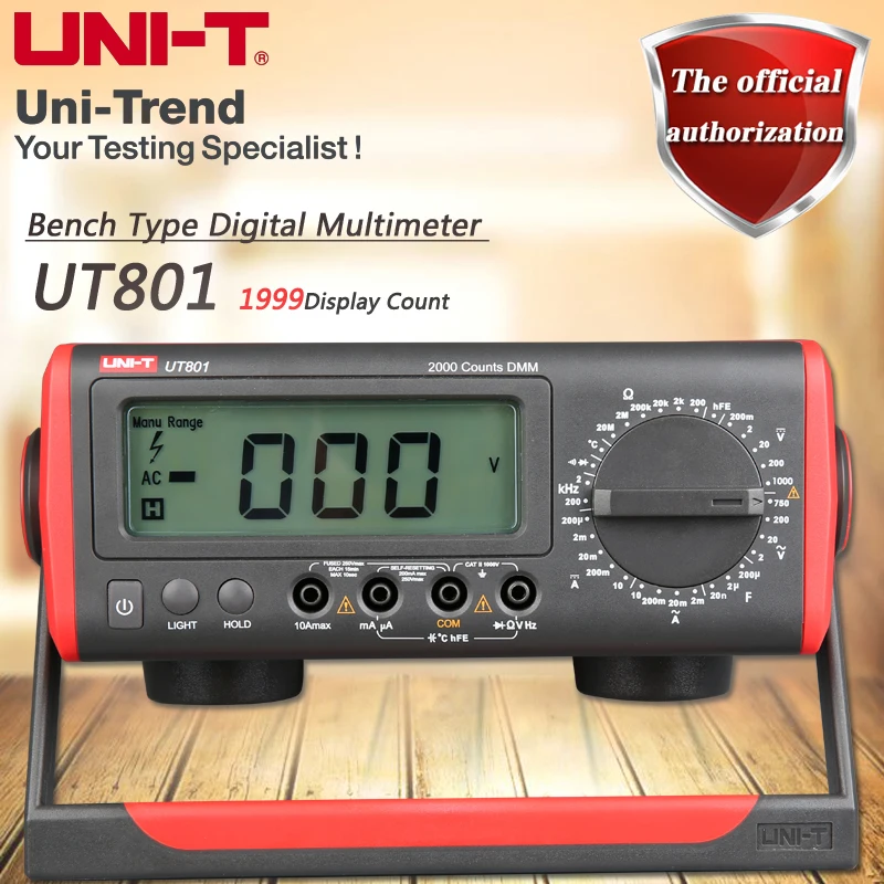 UNI T UT801 настольный цифровой мультиметр высокоточный ручной измеритель