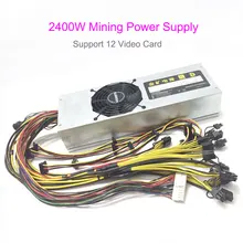 High-end Ethernet Server 2400W Mining Power Supply Support 12 Video Card Motherboard Computer Graphics Card BTC Miner Machine