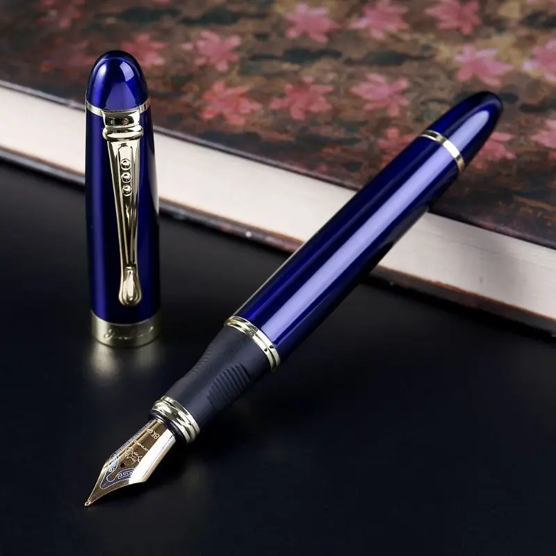 Jinhao X450 класса люкс Для Мужчин's перьевая ручка Бизнес студент 0,5 мм дополнительный тонкий наконечник прозрачный каллиграфии стенной шкаф для офиса письменные приборы