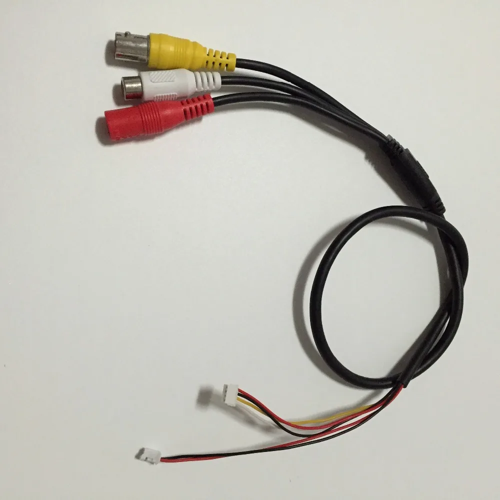 CCTV 6 Pin Audio Video Power 12V DC Cable For Camera Mic Audio Mini Microphone Cameras PCB DVR Systems