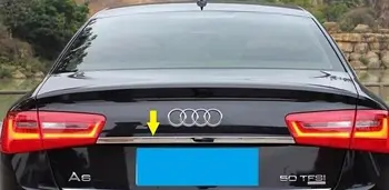 

S/Steel Rear trunk Lid trim Chrome Strip For Audi A6 C7 sedan 2012-2016