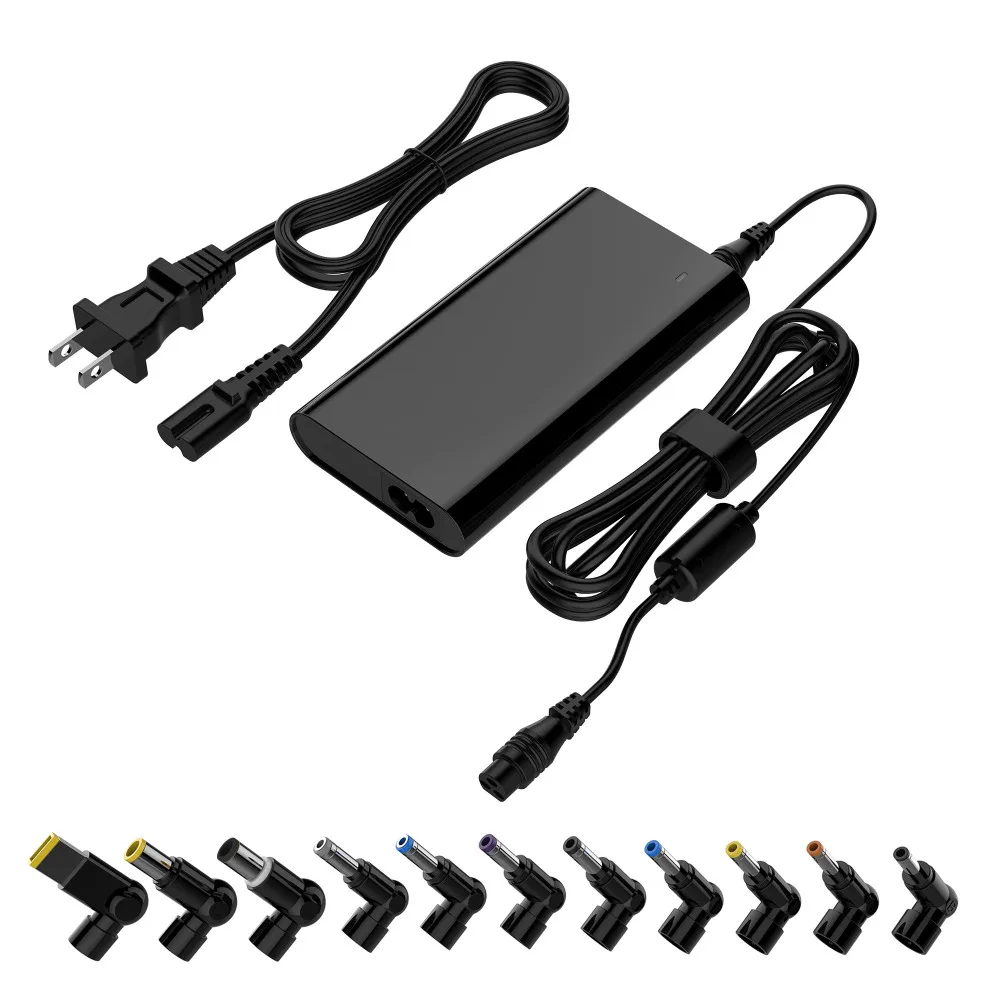 90W Universal Laptop Charger Portable SlimAdapter For HP Dell Toshiba