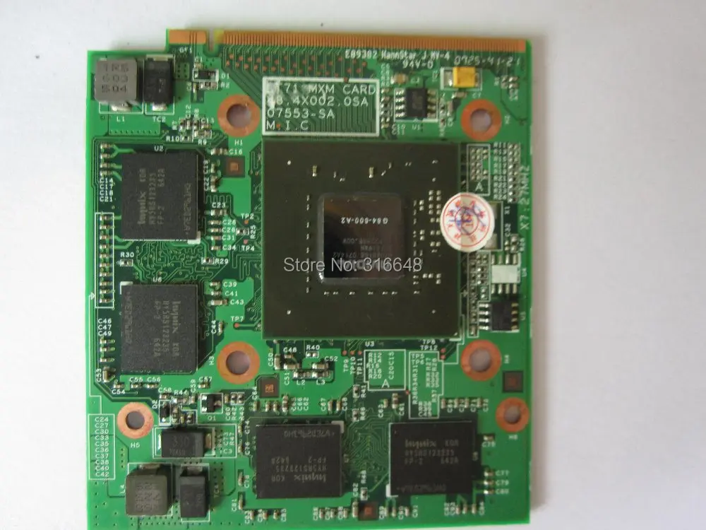 Original 8600 8600M GT MXM II DDR2 512MB G84 600 A2 card for Acer Aspire 4520G 5520G 5920G